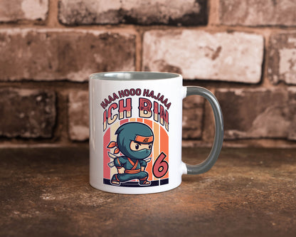 6. Geburtstag | Ninja Junge 6 Jahre Humor Geschenkidee Tasse