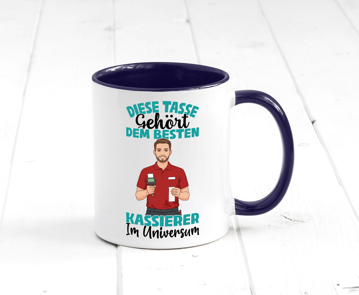 Im Universum: Kassierer Geschenk Humor Geschenkidee lustiger Spruch Tasse
