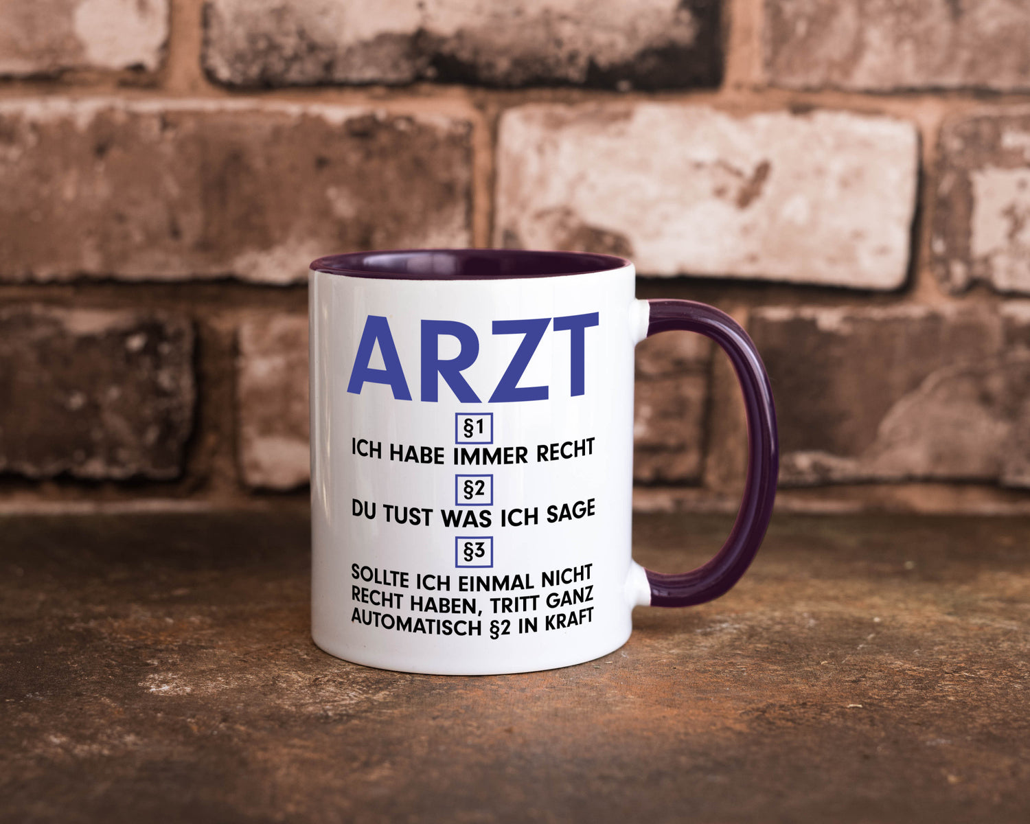 Ich habe immer Recht Arzt | Medizin Doktor Facharzt v2 Humor Geschenkidee Tasse