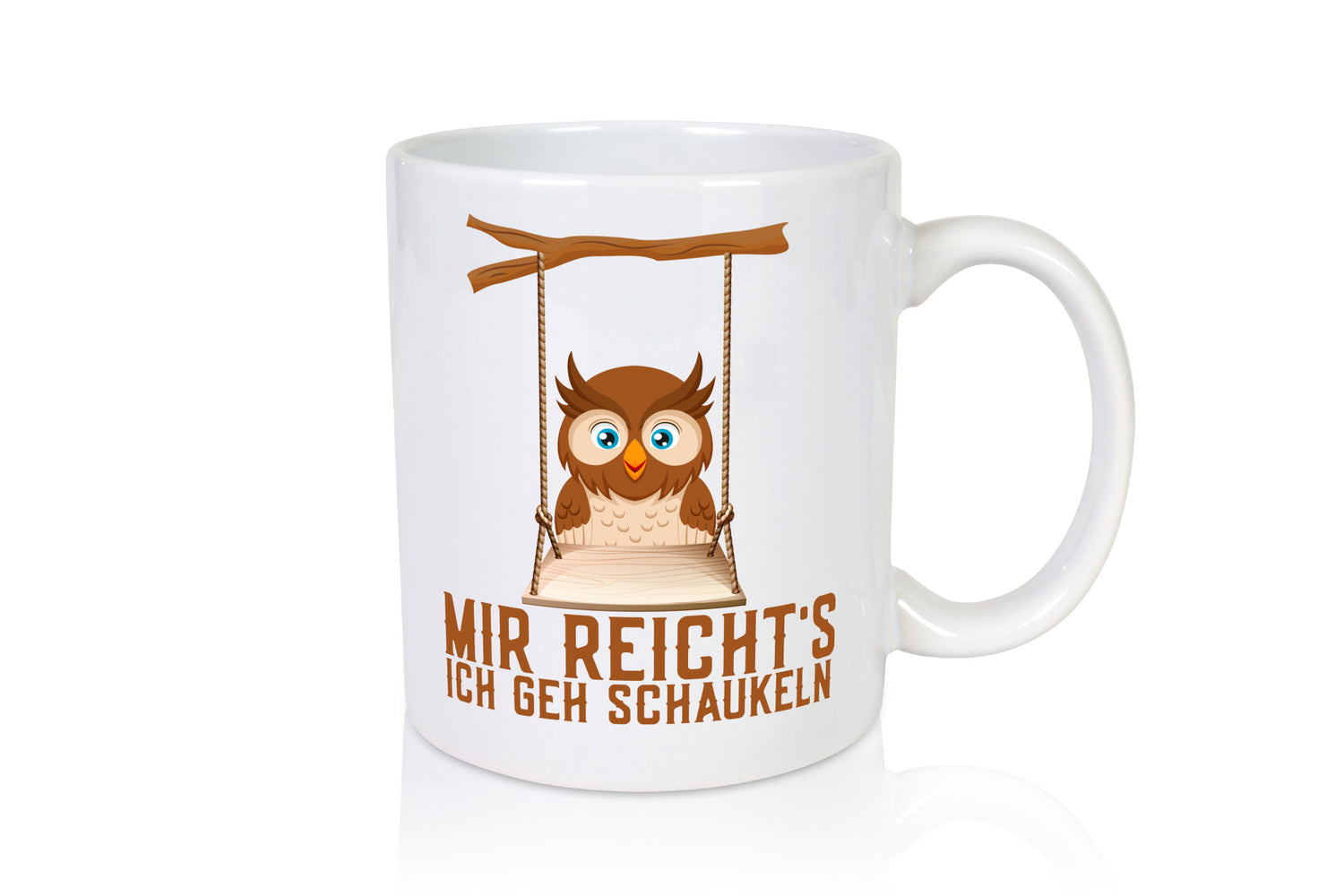 Mir reichts ich geh schaukeln | Eule Comic Arbeit Geschenkidee Kollegen Büro
