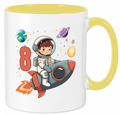 8. Geburtstag | 8 Jahre Astronaut Weltraum Humor Geschenkidee Tasse