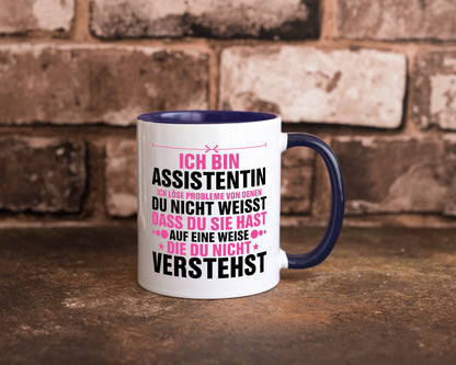 Löse Probleme: Assistentin | Assistenz Hilfskraft lustig Humor Geschenkidee