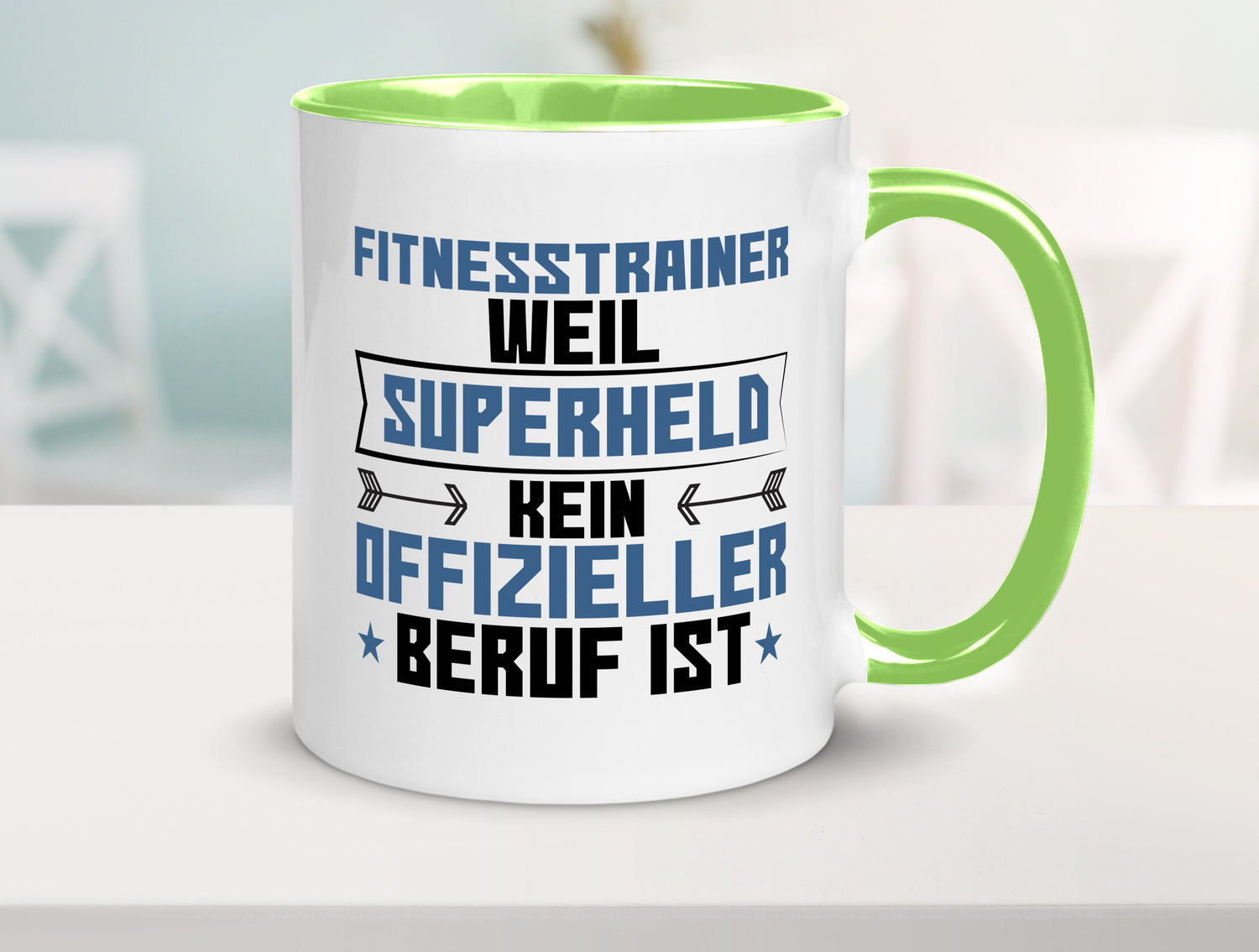Superheld Fitnesstrainer | Personal Trainer Sport Geschenkidee Humor Tasse