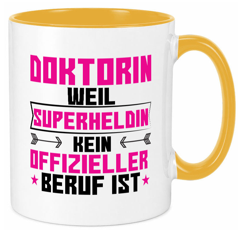 Superheldin Doktorin | Doktorand Doktortitel Geschenkidee Humor Tasse