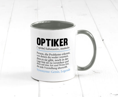 Optiker | Spruch Augenoptiker Beruf Humor v2 lustiger Geschenk Arbeit Kollegen