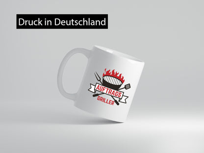Auftragsgriller | Grillmeister Sommer Humor Geschenkidee Tasse