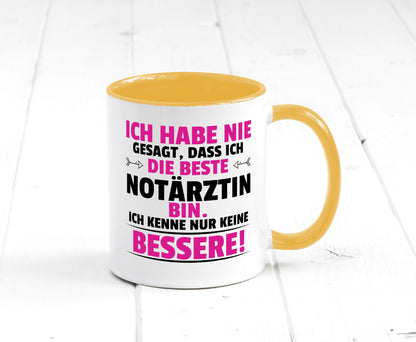 Die Beste Notärztin | Ärztin Humor Geschenkidee Tasse