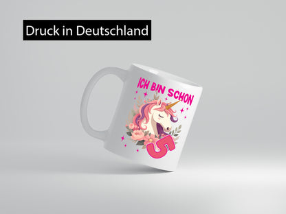 5. Geburtstag | 5 Jahre Einhorn Mädchen Humor Geschenkidee Tasse