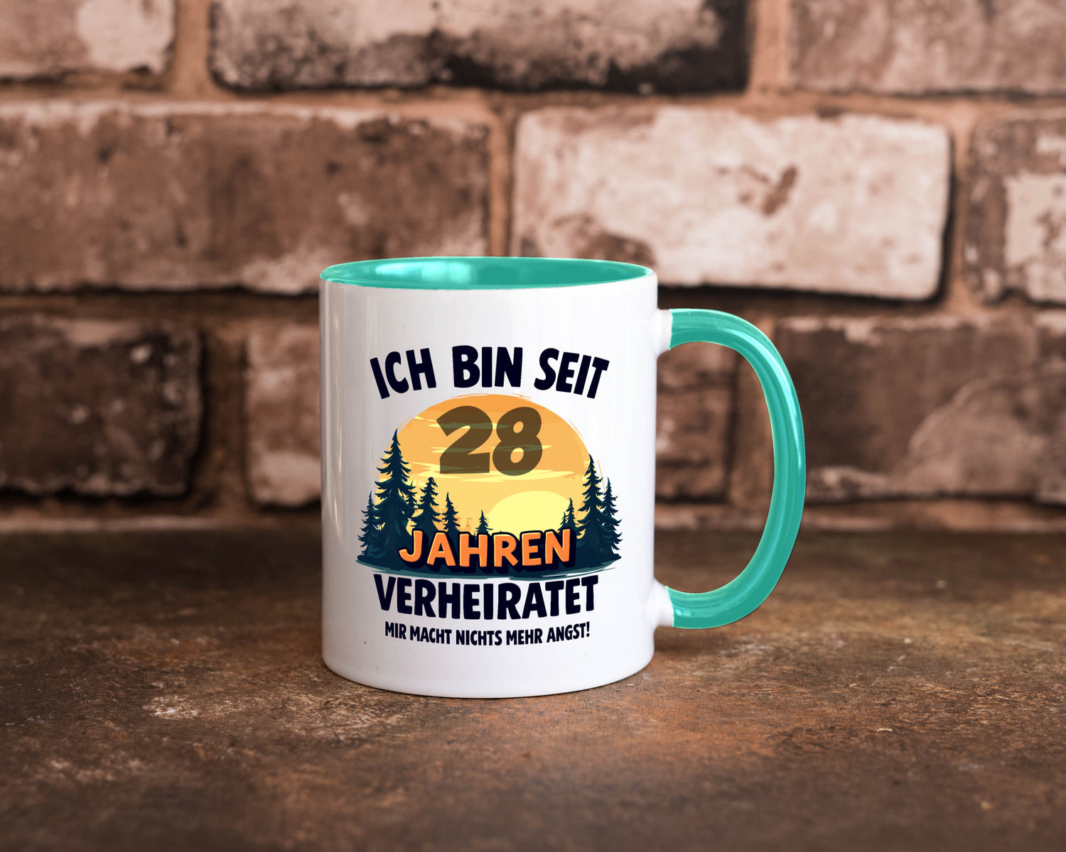 Ich bin Verheiratet | 28. Hochzeitstag Ehepaar v2 lustiger Spruch Geschenk