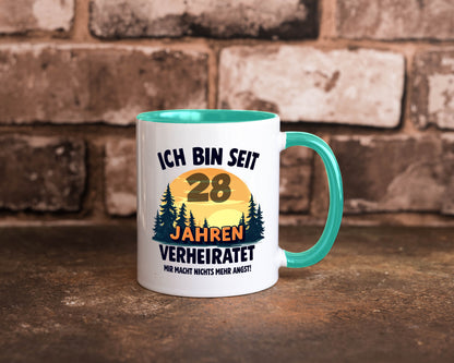 Ich bin Verheiratet | 28. Hochzeitstag Ehepaar v2 lustiger Spruch Geschenk