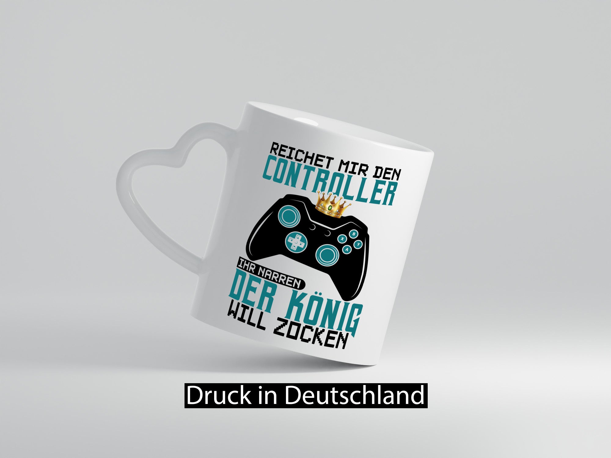 Der König will Zocken | Gamer lustiger Spruch Geschenk Humor Geschenkidee Tasse