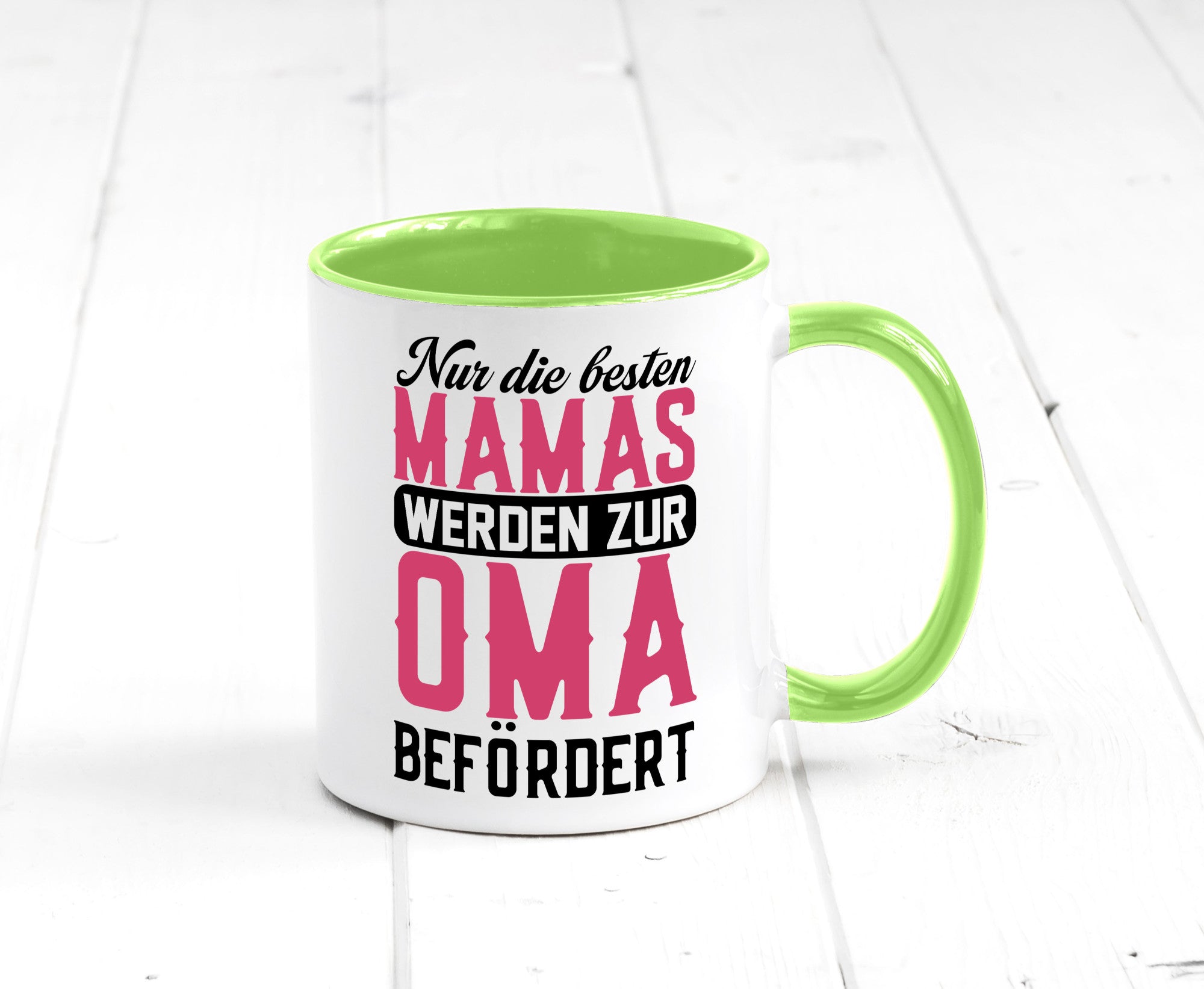 Beste Mama wird zur Oma befördert | Großmutter lustiger Spruch Geschenk Familie