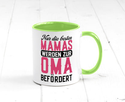 Beste Mama wird zur Oma befördert | Großmutter lustiger Spruch Geschenk Familie
