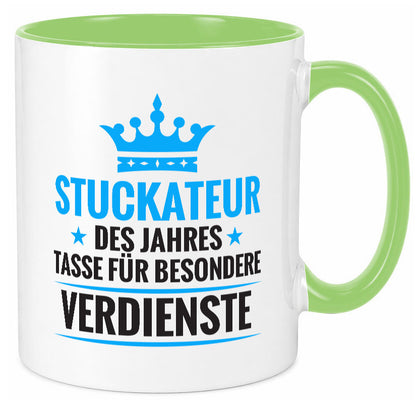 Besonderer Verdienst: Stuckateur | Innenausbau Beruf lustiger Spruch Geschenk