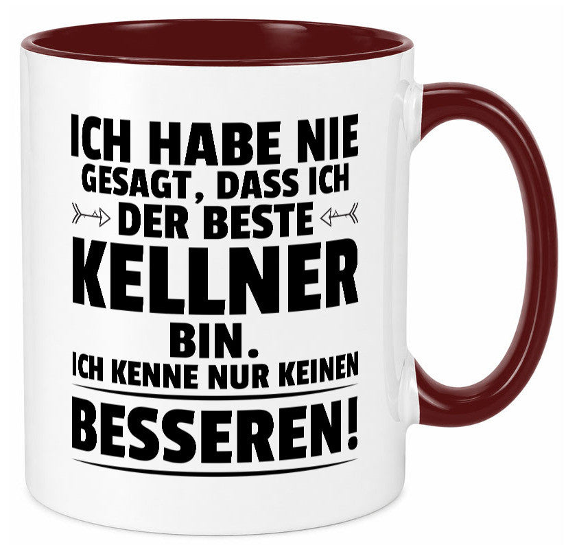 Der Beste Kellner | kellnern Bedienung lustiger Spruch Geschenk Humor Tasse