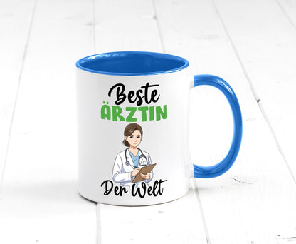 Beste Ärztin | Medizin Doktorin Fachärztin v2 Humor Geschenkidee Tasse