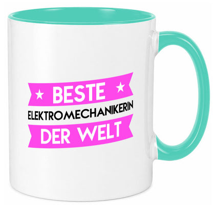 Beste Elektromechanikerin | Mechanikerin Humor Geschenkidee Tasse