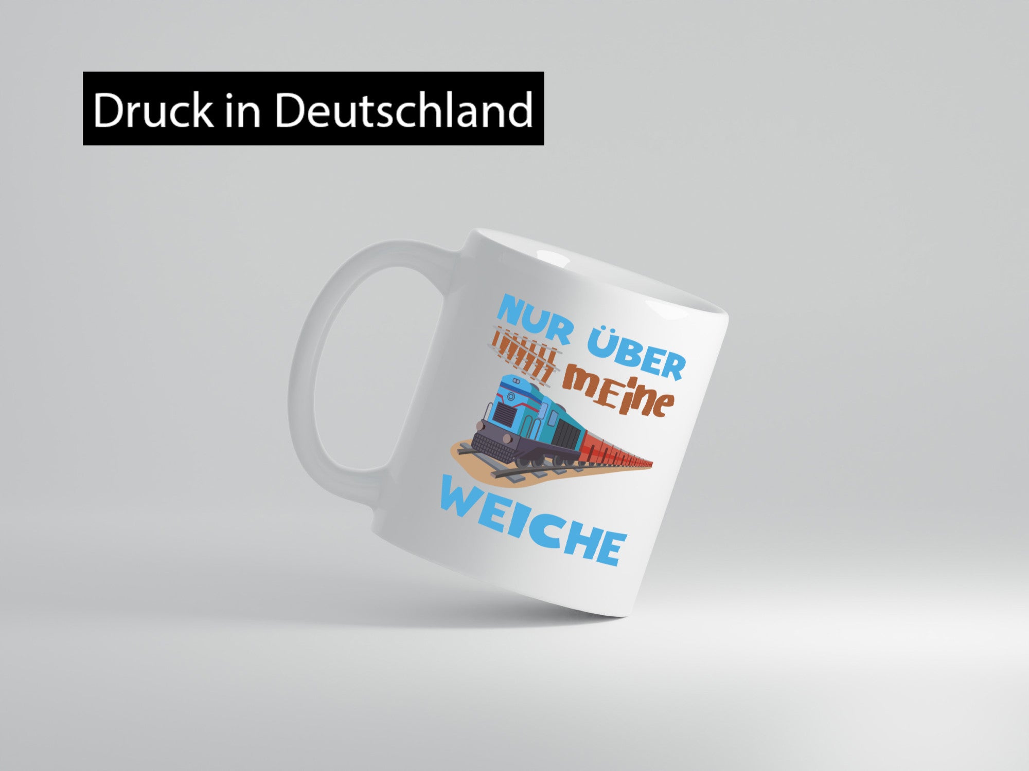 Nur über mein Weiche | Eisenbahn Weichen lustiger Spruch Geschenk Humor