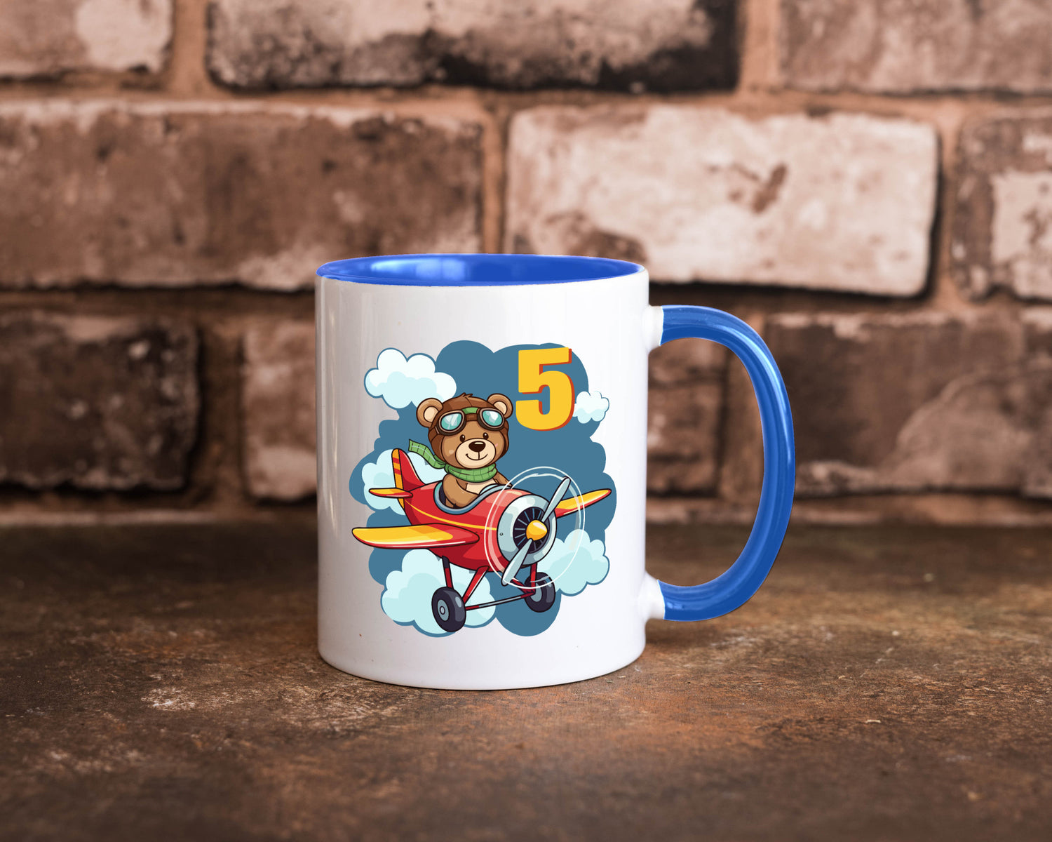 5. Geburtstag | 5 Jahre Kinder Pilot Flugzeug Geschenkidee Humor Tasse