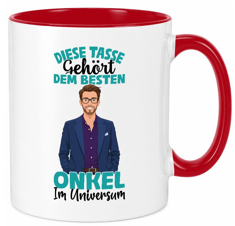Im Universum: Onkel | Neffe Bruder Familie lustiger Spruch Geschenk Tasse