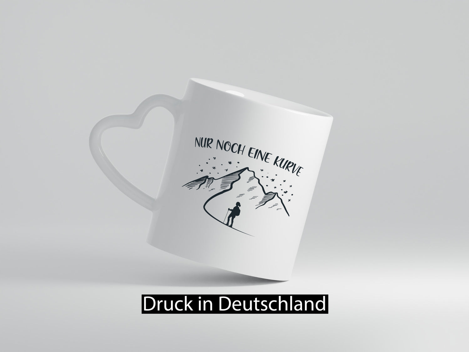 Nur noch eine Kurve | Berge Wanderin Sterne lustig Humor Geschenkidee Geschenk