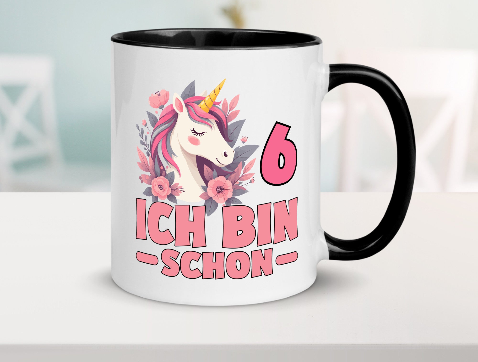 6. Geburtstag | 6 Jahre Einhorn bin schon Mädchen Geschenk Geschenkidee