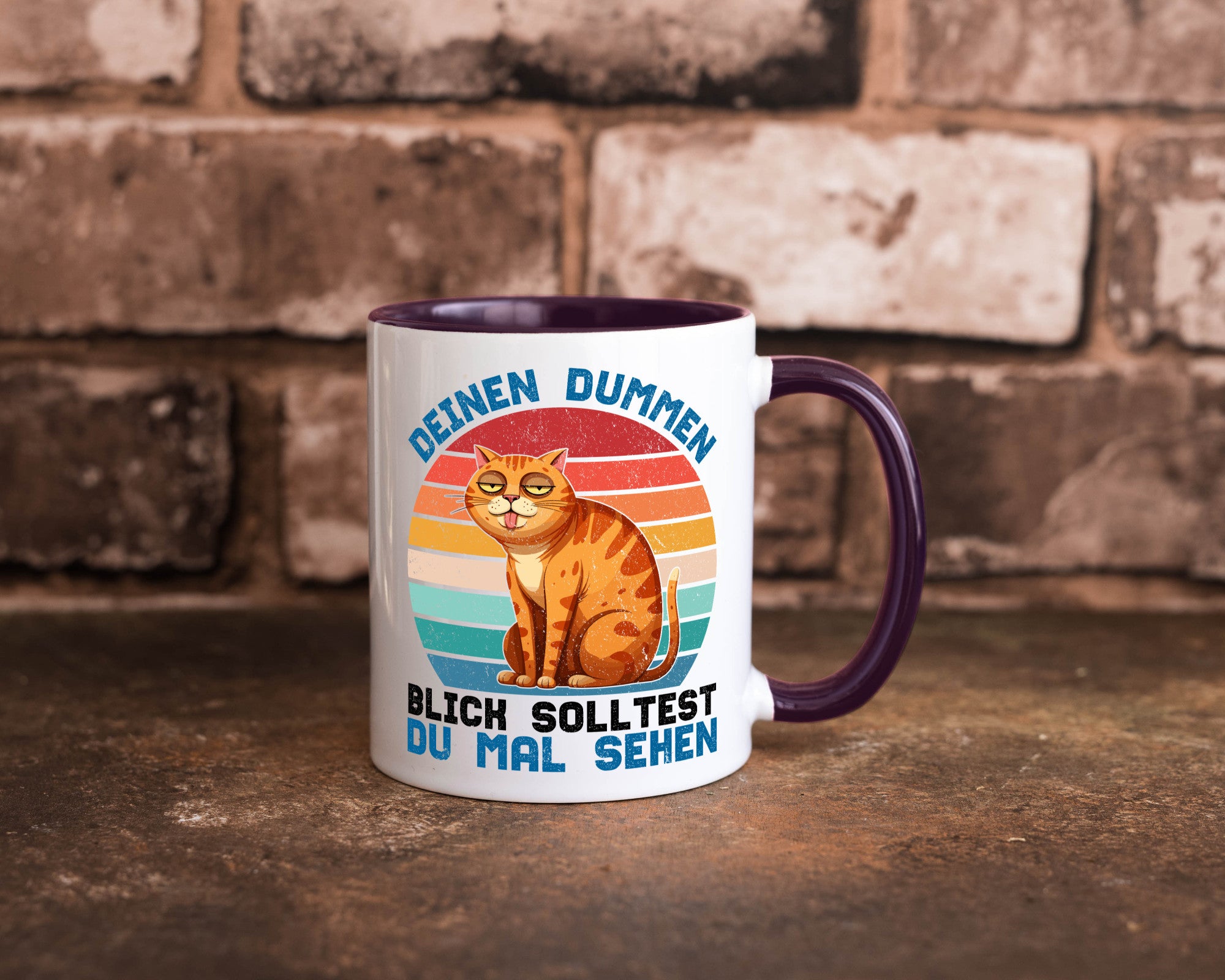 Deinen dummen Blick solltest du mal sehen | Katze Geschenkidee Tierliebhaber