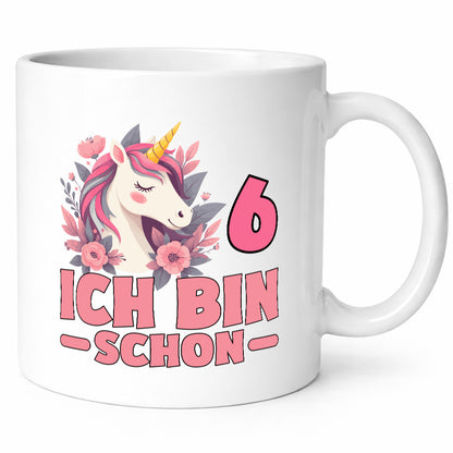 6. Geburtstag | 6 Jahre Einhorn bin schon Mädchen Geschenk Geschenkidee