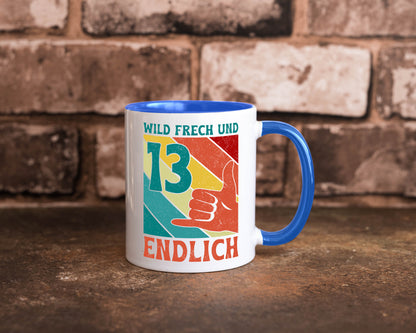 13. Geburtstag | 13 Jahre Wild und Frech Humor Geschenkidee Tasse