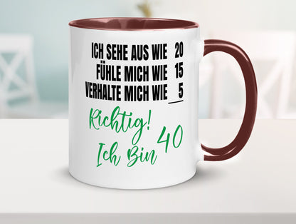 Ich bin Jung | 40 Geburtstag Verhalte mich wie ein Kind Geschenk Geschenkidee