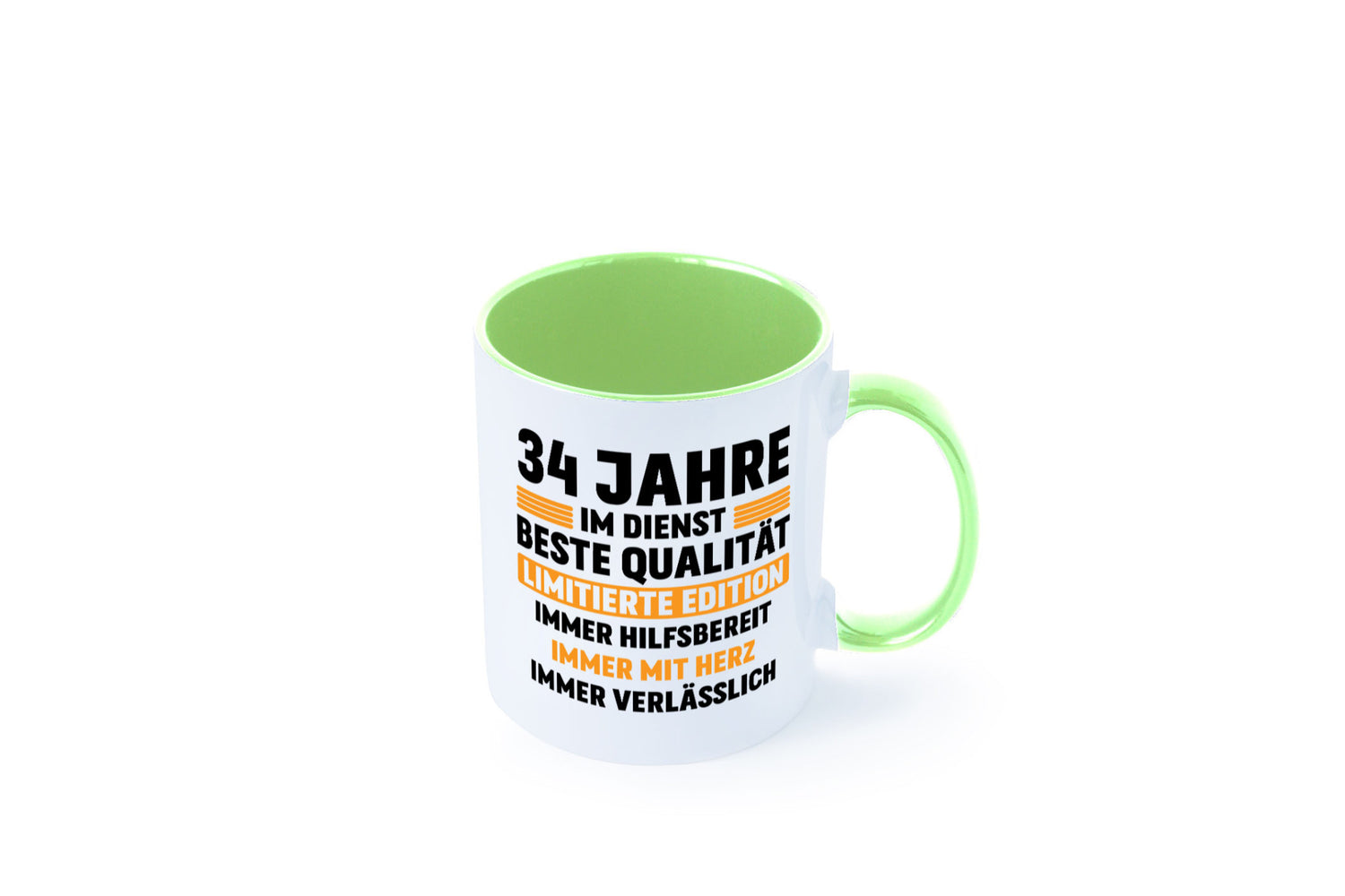34 Jahre im Dienst | Jubiläum Arbeit v2 Humor Kollegen Büro Geschenkidee Tasse