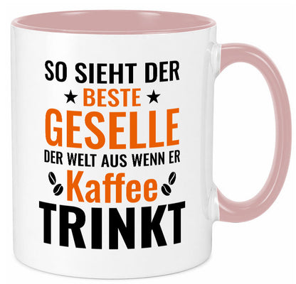 Kaffee trinkt: Geselle | Handwerker lustig Humor Geschenkidee Geschenk Tasse