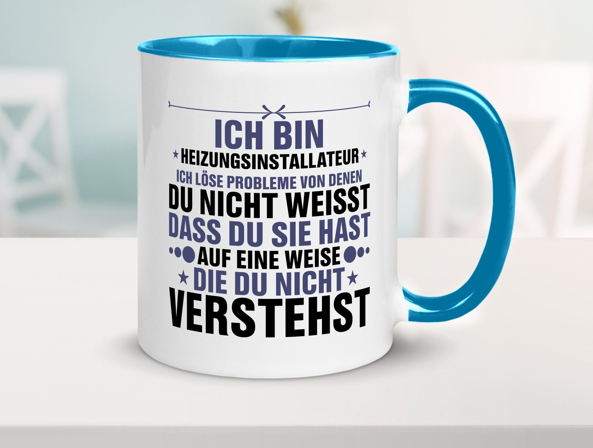 Löse Probleme: Heizungsinstallateur | Heizungsbauer lustiger Spruch Geschenk