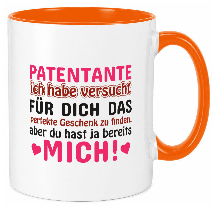 Patentante Tasse | lustiger Spruch Patin Tante Geschenk Humor Geschenkidee