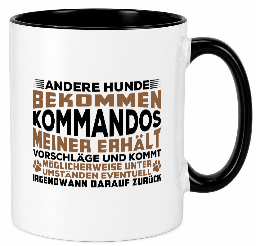 Hunde Training | Hundebesitzer Tasse Hundekommando vl4 Geschenk Tierliebhaber