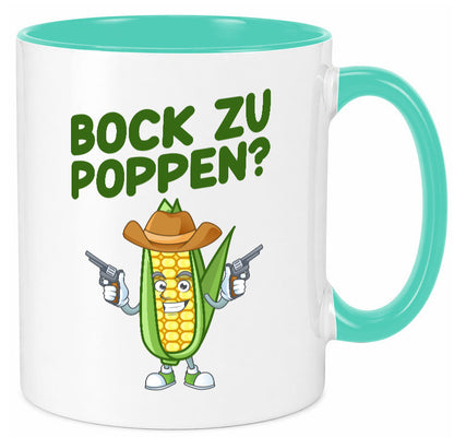 Bock auf Poppen | Mais Lustig Geschenk Humor Geschenkidee lustiger Spruch Tasse