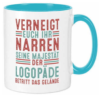 Verneigt euch: Logopäde | Sprachtherapie Geschenkidee Humor Tasse