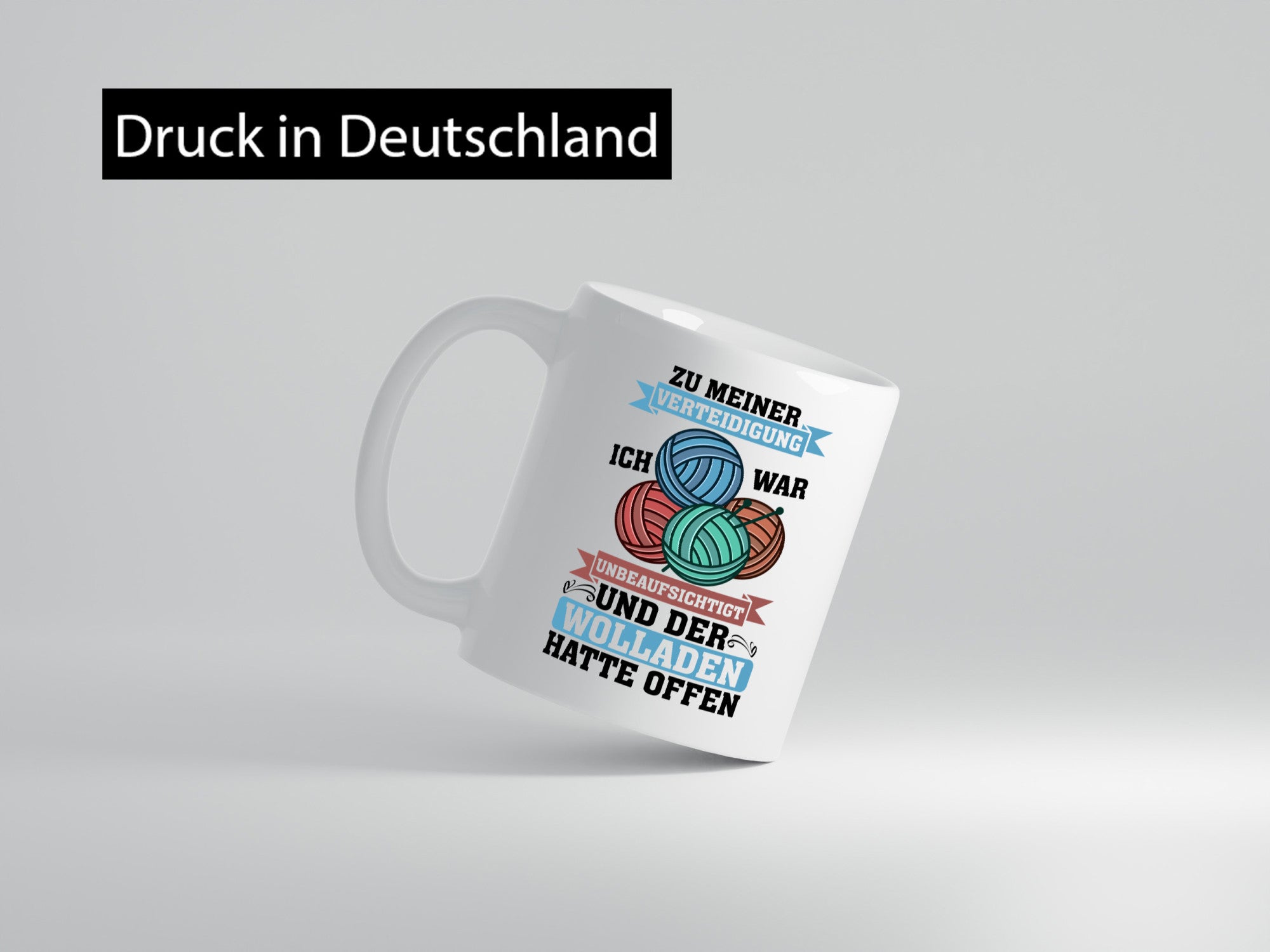 Der Wollladen hatte offen | Stricken Wolle Humor Geschenkidee Tasse