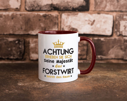 Seine Majestät Forstwirt | Waldarbeiter Humor Arbeit Kollegen Büro Geschenkidee Tasse