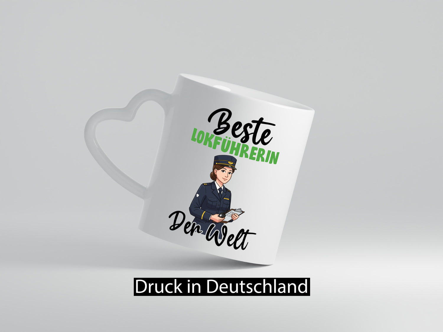 Beste Lokführerin | Zug Beruf v2 Humor Arbeit Kollegen Büro Geschenkidee Tasse