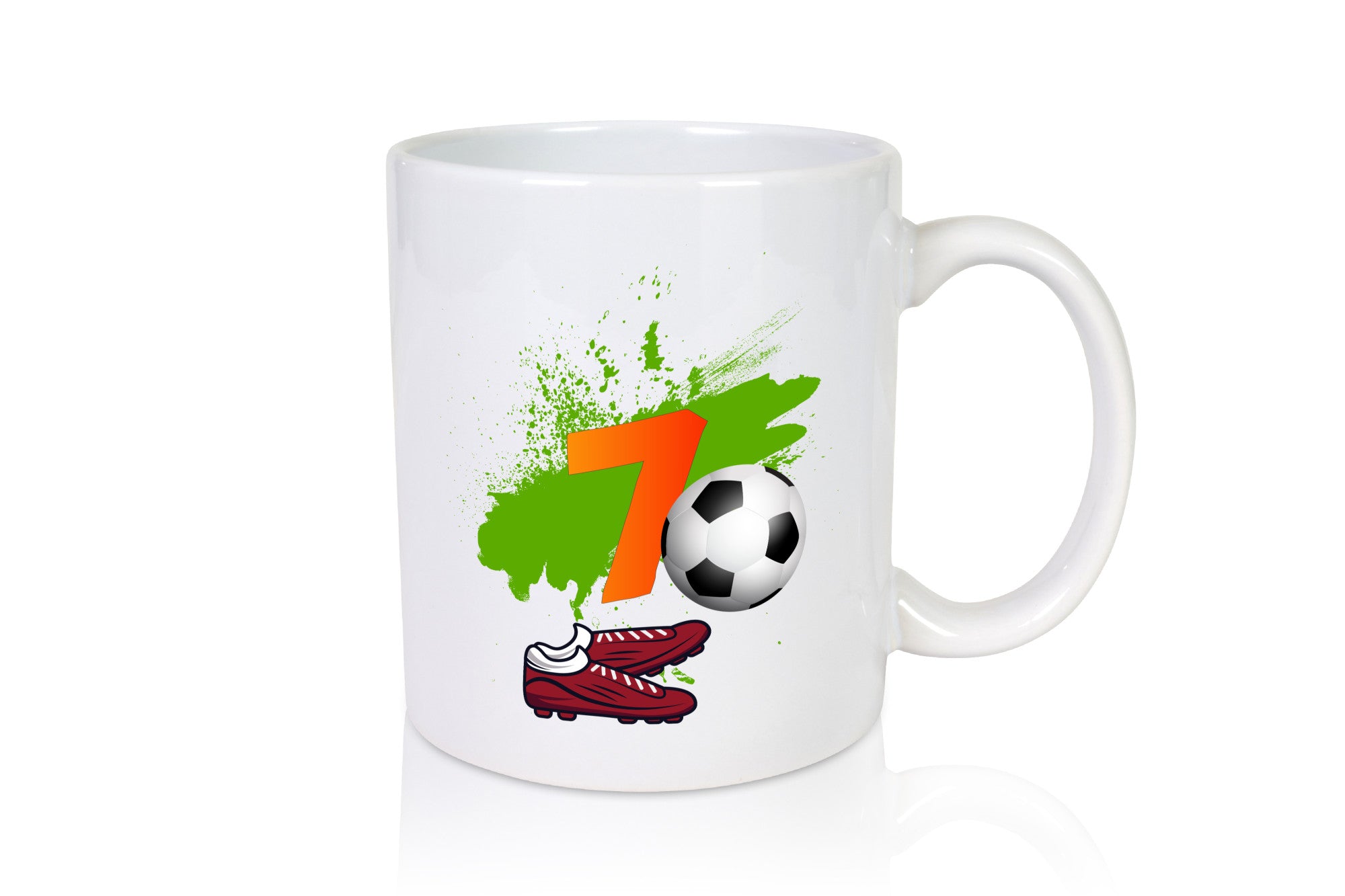 7. Geburtstag | Jungen Fußball Fußballspieler Geschenkidee Humor Tasse