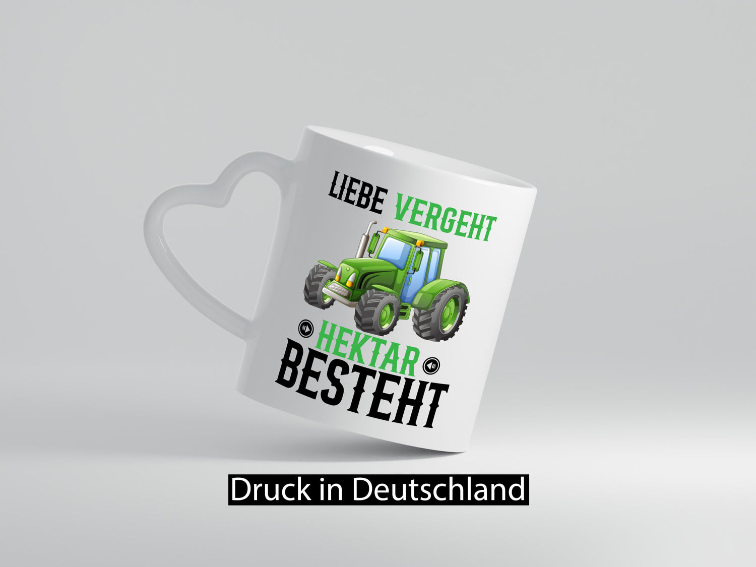 Liebe vergeht Hektar besteht | Traktor Bauer landwirt Humor Geschenkidee Tasse