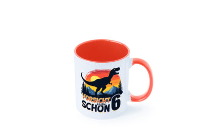 6. Geburtstag | 6 Jahre Dinosaurier Geschenkidee Humor Tasse