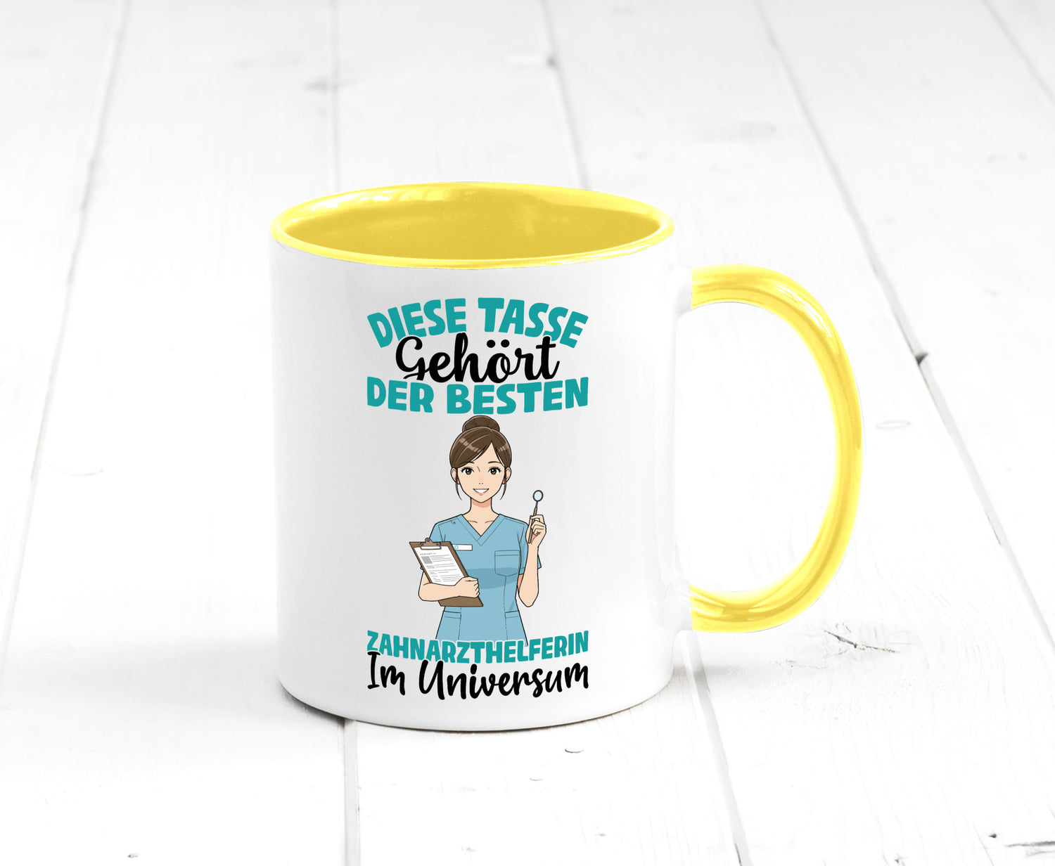 Im Universum: Zahnarzthelferin | Zahnmedizin Humor Geschenkidee Tasse