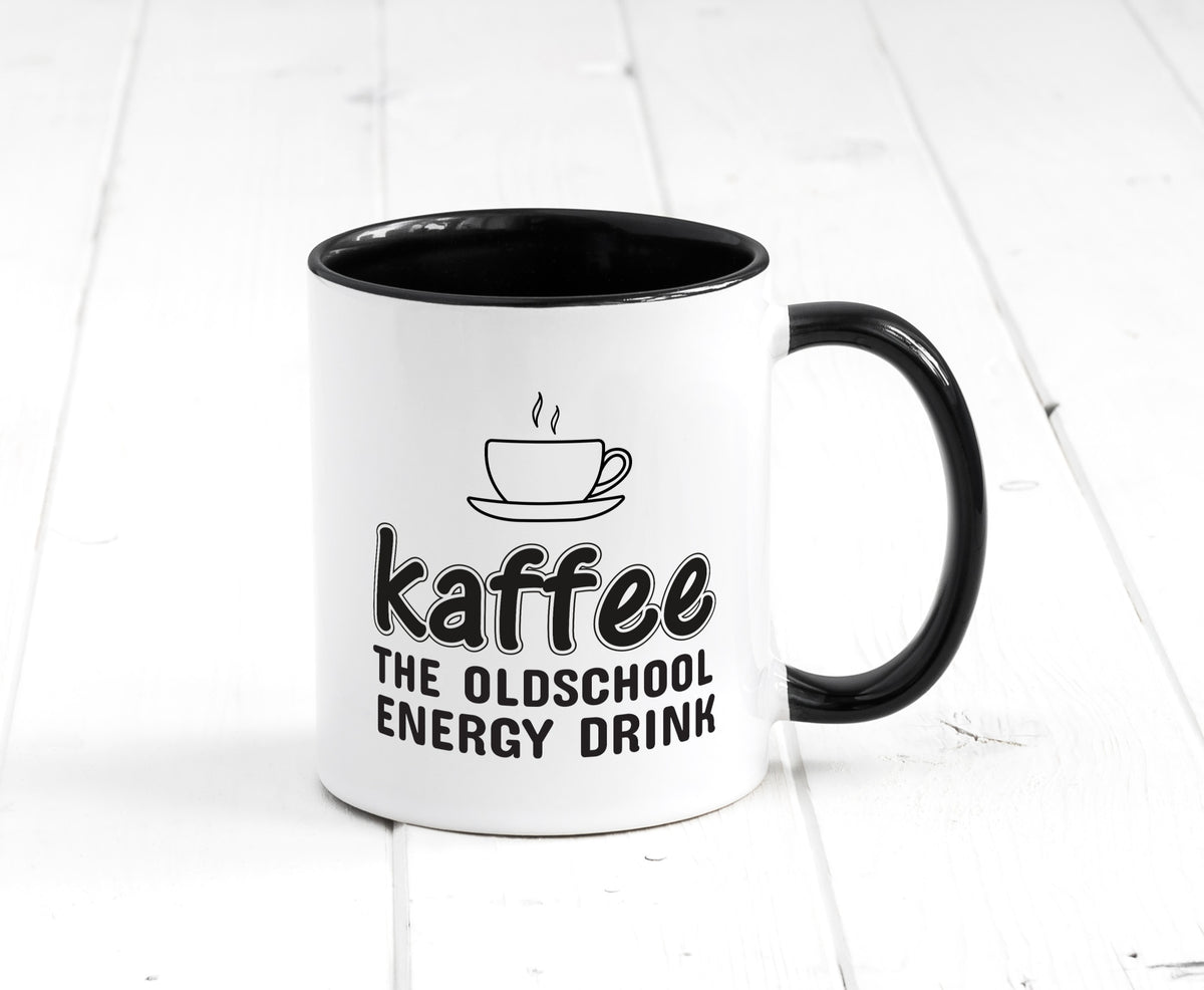 Oldschool Kaffee | Kaffeetrinker Tasse Statement lustiger Spruch Geschenk Humor