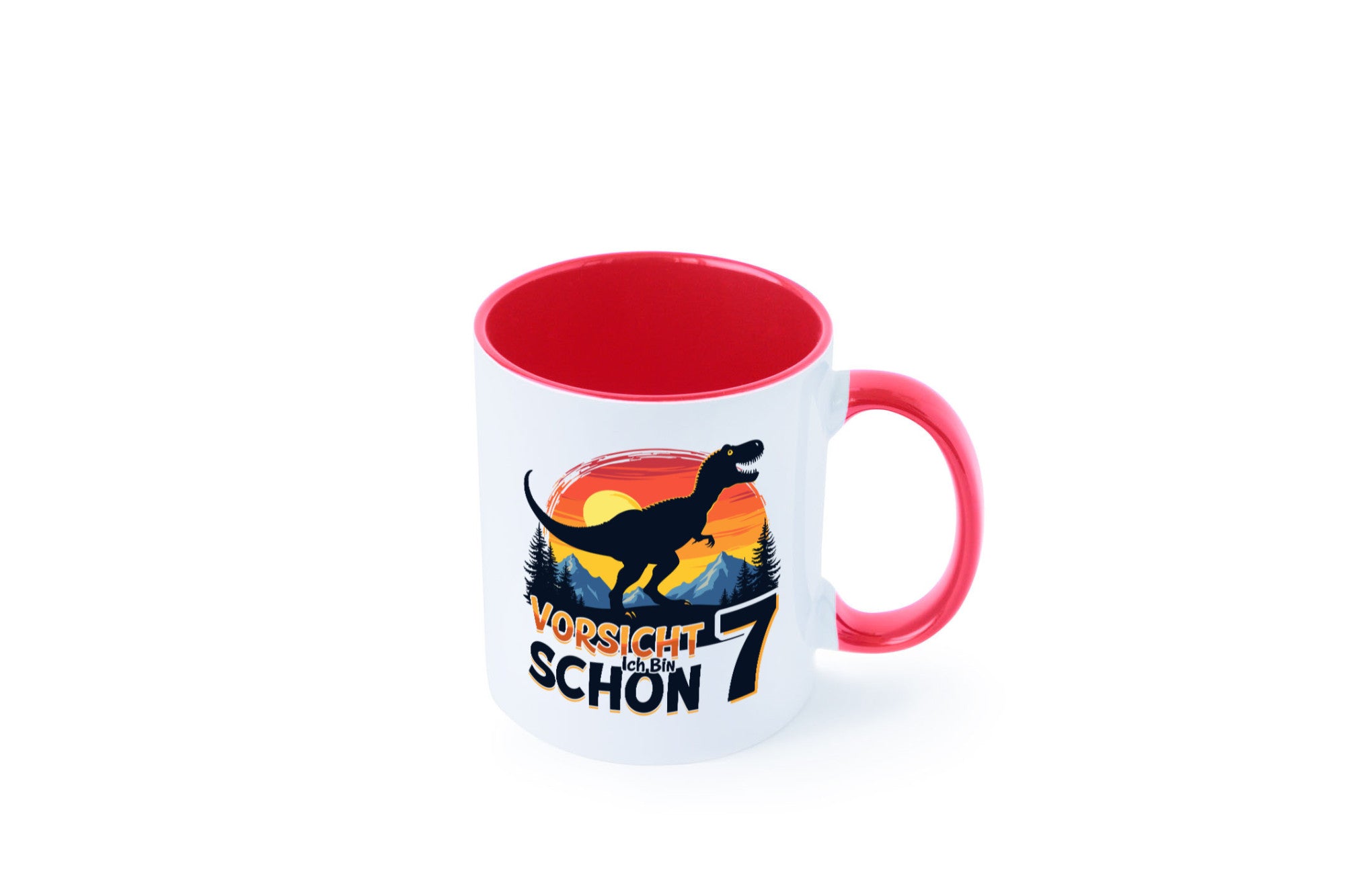 7. Geburtstag | 7 Jahre Dinosaurier v2 Geschenk Geschenkidee lustiger Spruch