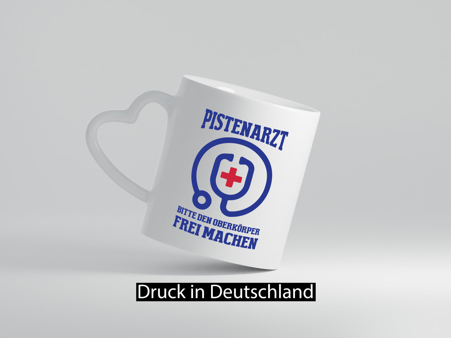 Pistenarzt, Oberkörper frei machen | Stethoskop lustiger Spruch Geschenk Humor