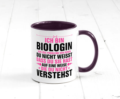 Löse Probleme: Biologin | Biologie Naturforscherin lustig Humor Geschenkidee