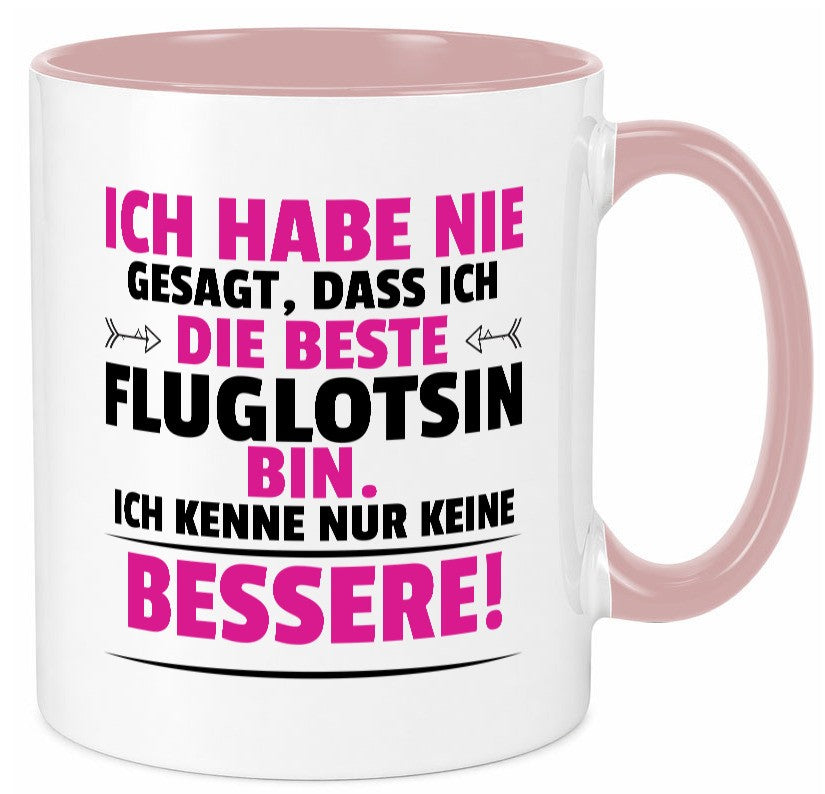 Die Beste Fluglotsin | Flughafen Flugverkehr lustiger Spruch Geschenk Humor Tasse
