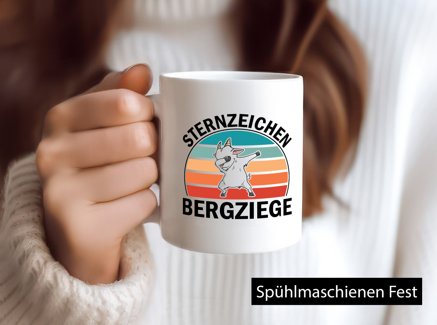 Sternzeichen Bergziege | Berge wandern Wanderer v2 Humor Geschenkidee Tasse